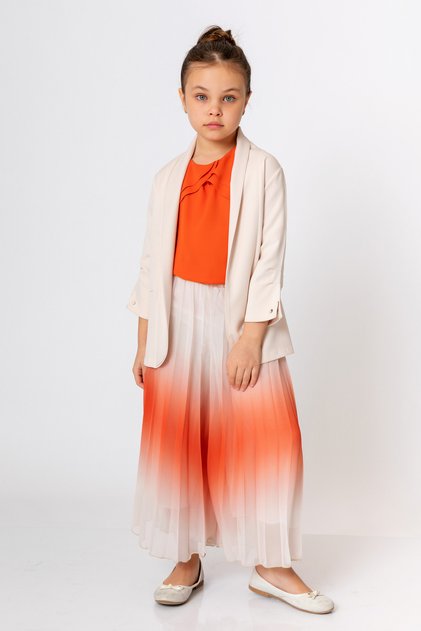 Girl's Open Front 3/4 Sleeve Jacket