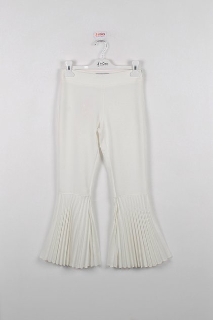 Girl's Pleated Flared Trousers