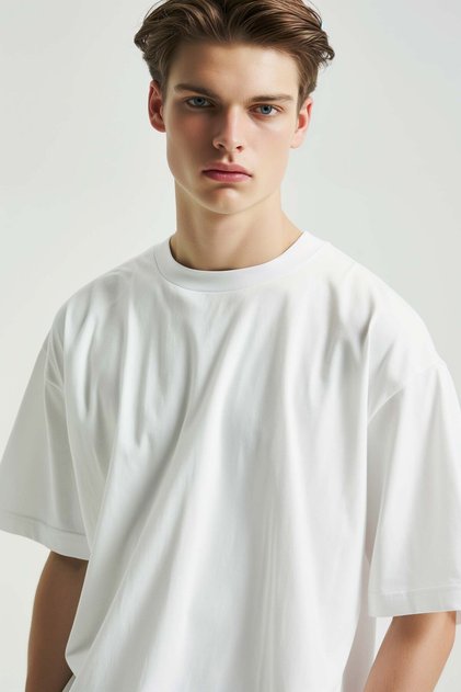 Basic Oversize T-Shirt Men - White