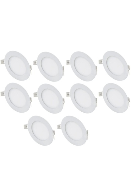 10 Adet 15 Watt Slim Led Panel Beyaz Işık Metal Kasa