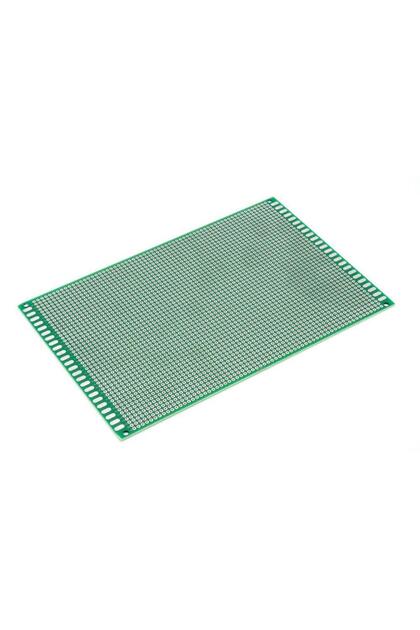 8x12 Cm Çift Yüzlü Delikli Bakır Plaket 2 Katman