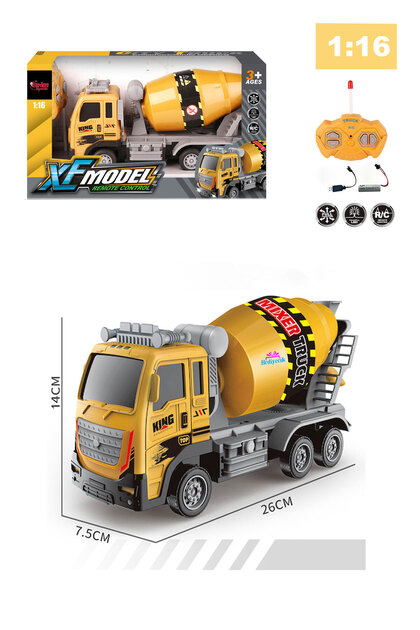 Rc Uzaktan Kumandalı Beton Mikseri İnşaat Kamyonu Şarjlı Full Fonksiyon