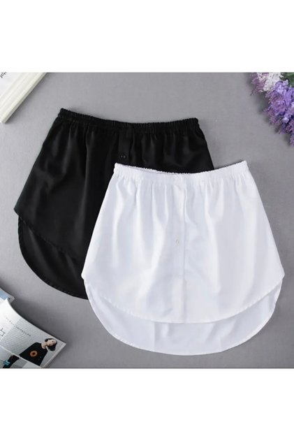 Half Skirt Black and White Set