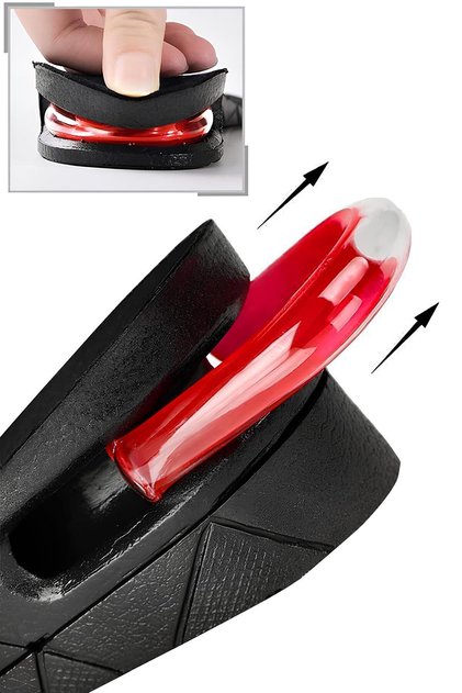 Hidden Height Extender Foot Insoles 5 cm Height Increase Insole Shoe Inner 2 Stage Heel Booster