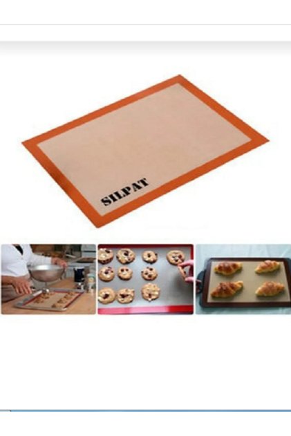 Profesyonel Yanmaz Yapışmaz Yıkanabilir Silikon Pişirme Matı - 30cmx40cm