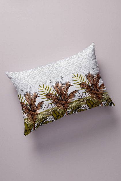 Decorative Bead Quilted Surface Pillow Case (50x70cm) 43