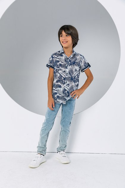 Boy's Short Sleeve Hawaiian Shirt