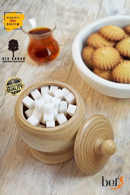 Natural Tooth Snag Wood Handmade 2 Pieces Wooden Sugar Bowl Salt Shaker Spice Bowl Snack Bowl Storage Container