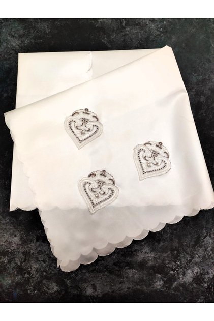 Bundle with Pearls, Embroidered Bridal Bundle with Pearls, Engagement Bundle, Coffee Heart Bundle