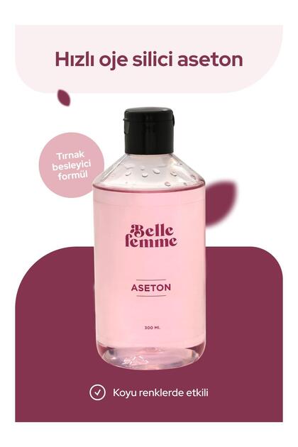 Aseton Koyu Renklerde Etkili, Gliserinli 300 Ml.