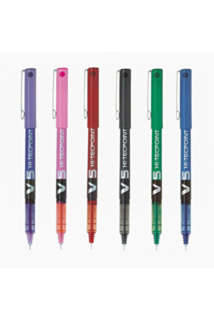 Pilot V5 Hi-tecpoint 6 Farklı Renk Iğne Uçlu Mürekkepli Kalem