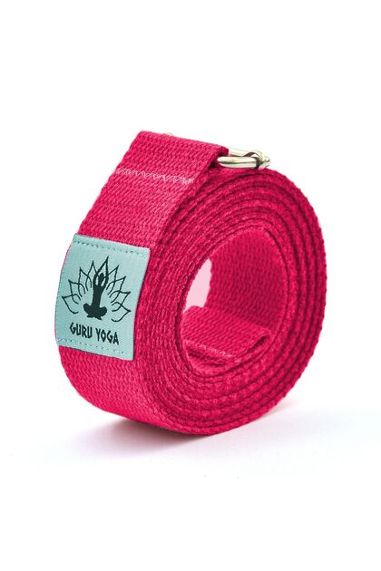 Guru Yoga Doğal Yoga Kemeri Pembe 250 cm