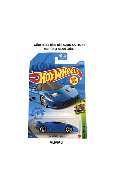HOT WHEELS 94 Bugatti EB110 SS - HCM60 - Uzun Kartonet - Fiyatı