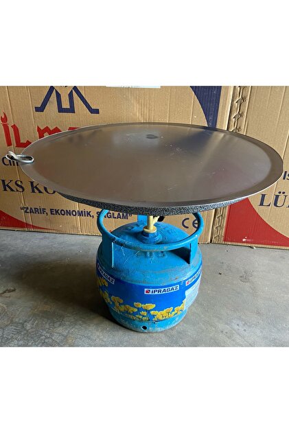 Tüplü Sac 45 Cm Tüp Üstü Katmer Kavurma Sacı Çift Fonksiyon