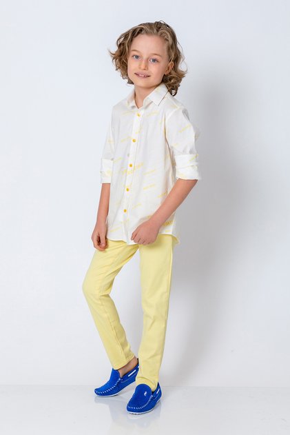 Boys' Long Sleeve Shirt with Broadway Lettering
