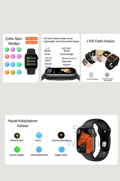 SEYUWATCH HX Series 9 Suit Max Akıllı Saat | Bluetooth Kulaklık, 7