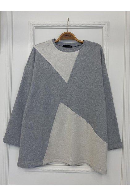 2228_dikiş Detaylı Oversize Eşofman Tesettür Takım