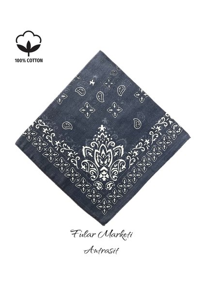 Add 4 to Basket Pay 3 100% Cotton Elegance Pattern Anthracite Price Is for 1 Piece