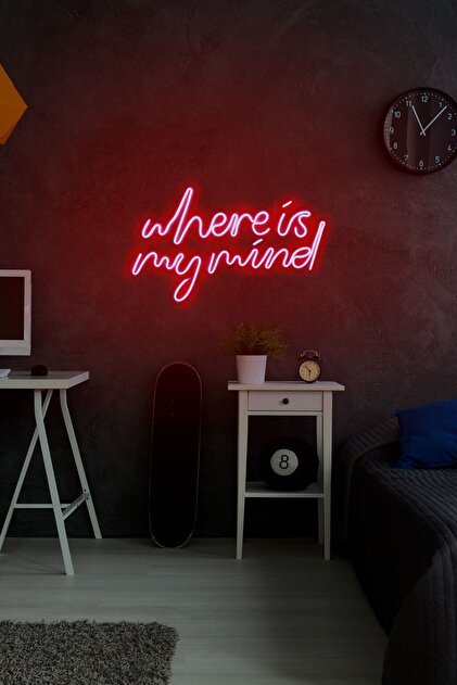 Neongraph Led Dekoratif Duvar Aydınlatması Neon Duvar Yazısı Sihirli Led Mesajlar - Where Is My Mind