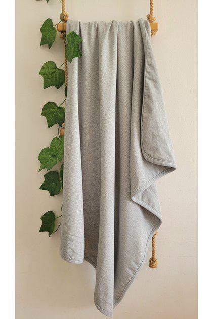 Outlet Single-Layer Cotton Combed Cotton Swaddle Blanket for Girls and Boys Newborn-Baby /Plain Gray