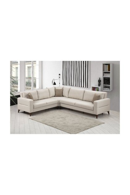 Kristal 3+köşe+2 Köşe Takımı Bej