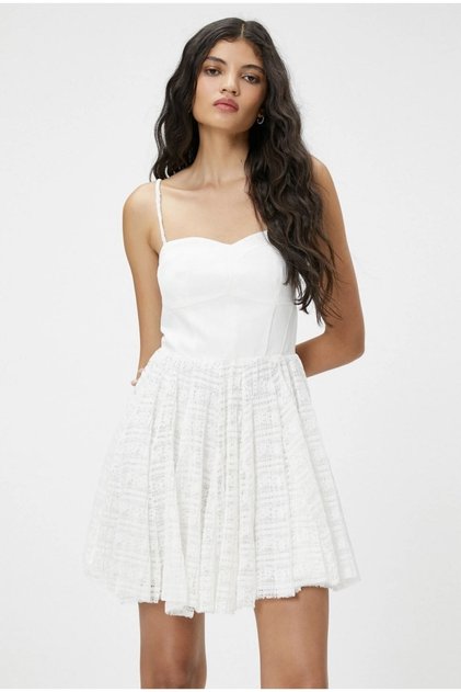 BRANDED, FAMOUS BRAND ORIGINAL MINI WHITE DRESS