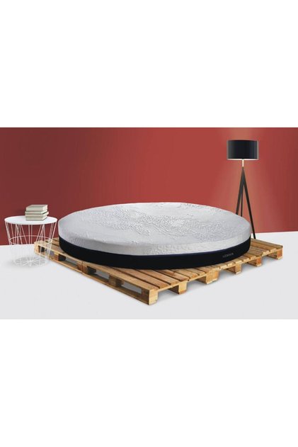 Round Latex 220x220 Çift Kişilik Yuvarlak Yatak Lmn106