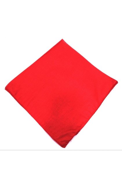 Solid Color Red Square Bandana