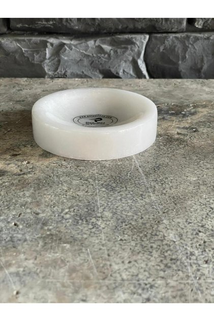 White Marble Solid with Soap Dish