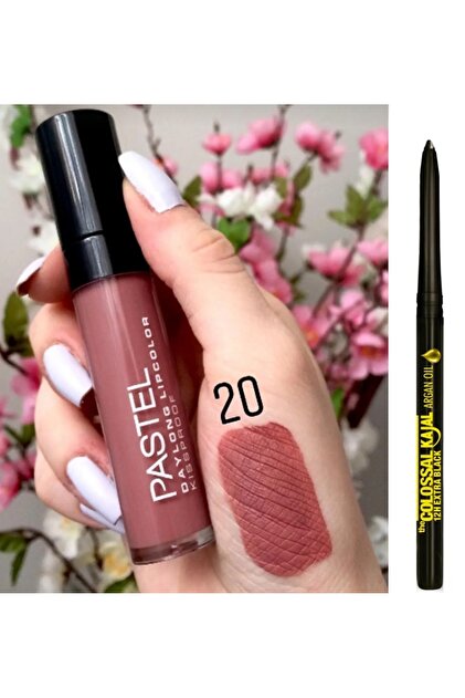 Pastel Daylong Lipcolor Kissproof 20 Mat Likit Ruj + Maybelline