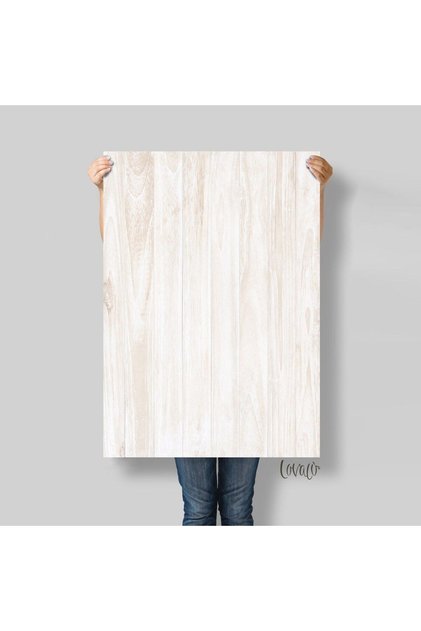 Vinyl MalzemeÜrün - Pasta Fotoğraf Çekim Fonu 80x100 Cm - Açık Renk Ahşap