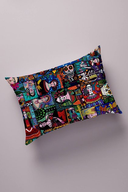 Decorative Bead Quilted Surface Pillow Case (50x70cm) 2