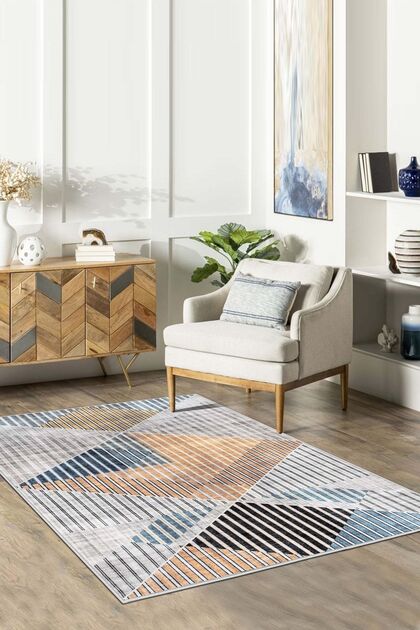 Digital Print Washable Non-Slip Sole Kitchen Rug Living Room Rug and Runner Rug