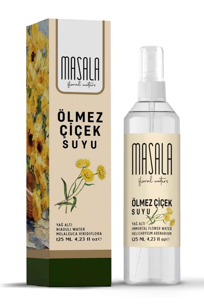 Pure Immortal Flower Water 125 ml 100% Natural Oily Hydrosol - Tonic Immortal Flower Water Hydrosol