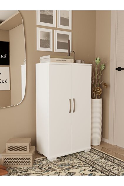 Remaks 110 cm 2 Kapaklı Çok Amaçlı Dolap - Beyaz - Fiyatı, Yorumları