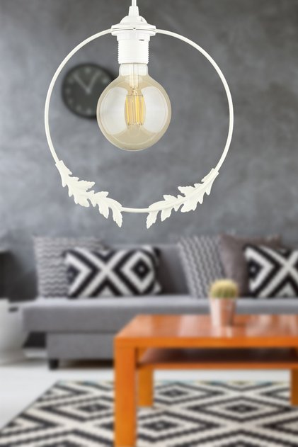 Haliç Tekli Avize Beyaz, Modern Sarkıt Avize, Dekoratif Tavan Aydınlatma, Hol ve Koridor Avizesi, Antre Aydınlatması