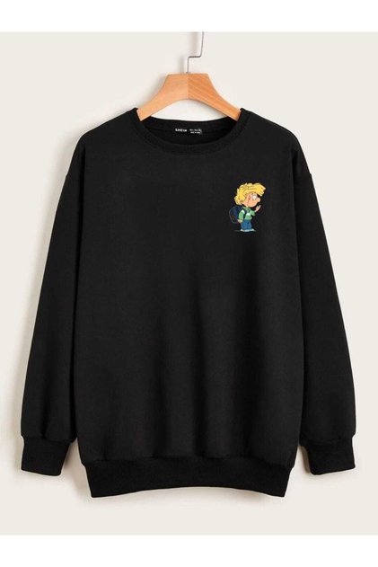Unisex Oversize Cedric and Chen Embroidered Sweatshirt with Partner or Single