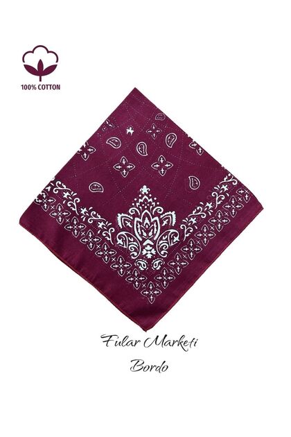 Add 4 to Basket Pay 3 100% Cotton Elegance Pattern Burgundy Price Is for 1 Piece