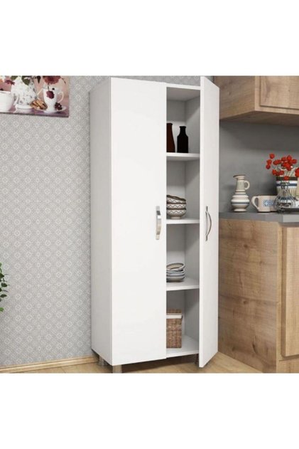 Ahsen Tamamı Mdf Çok Amaçlı 4 Bölmeli Mutfak Banyo Dolap Kitaplık