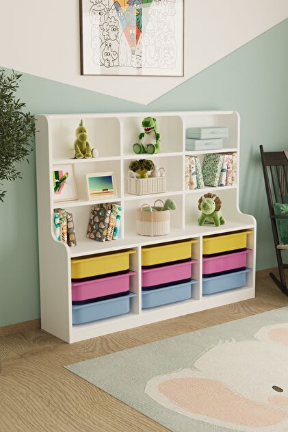 Remaks Sinous 9 Sepetli Çok Amaçlı Oyuncak Dolabı Renkli - Fiyatı