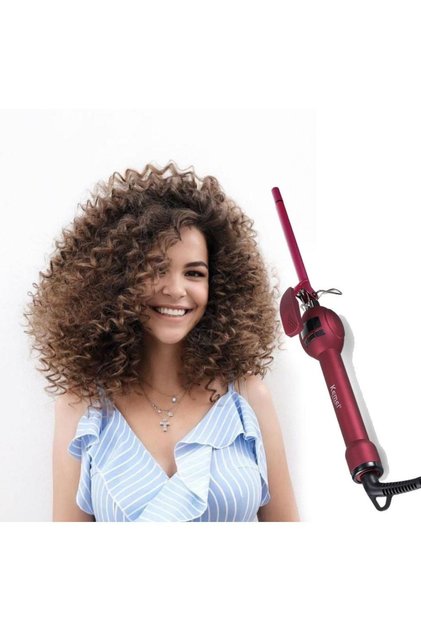 Lcd Digital Afro Wave Curly Hair Curling Iron Professional Hair Styling Tongs 9 Mm Thin Curl