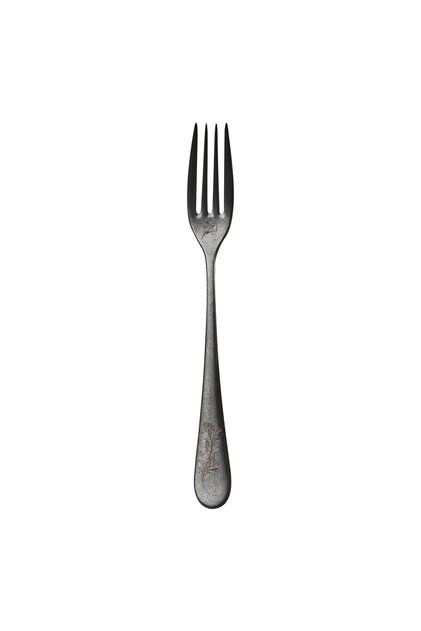 Epsilon Dessert Fork - Retro - Floral Pattern - 12 Pieces