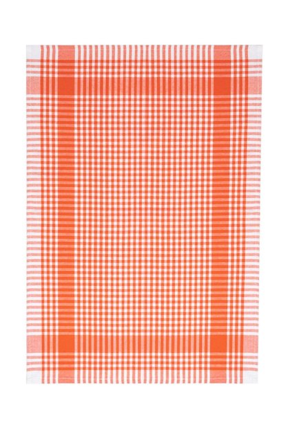 Pöti Checkered Orange Tea Towel, Nutrition Cover, Serving Napkin, Kitchen Towel 45X70Cm