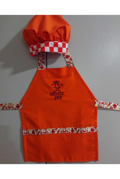 Çocuk Aşçı Şapkası Ve Servis Önlüğü