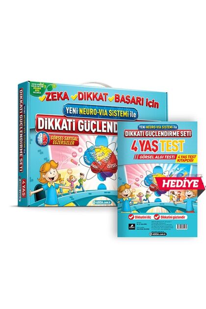 Dikkati Güçlendirme Seti 7 Yaş Adeda Yeni Neuro Via Sistemi İle