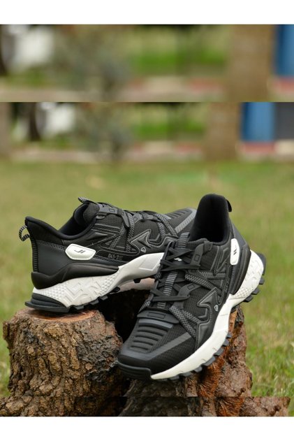 Men's 4 Season, Guaranteed Non-Slip Sole Orthopedic Lightweight Comfortable Black Style Sports Shoes