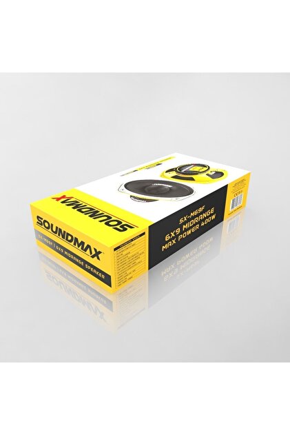 Soundmax Sx-M69f Çifti 800wat-200w Rms Metal Kapaklı 6x9 Oval Oto