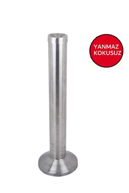 Paslanmaz Çelik Ss304 Boru Tipi Küllük Çap 10,5 Yükseklik 83 Cm