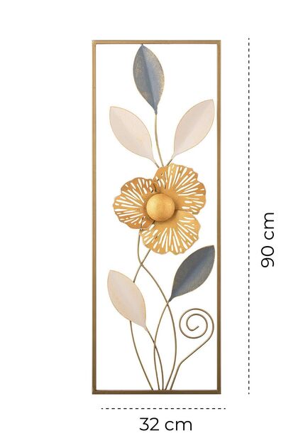 Doreline Doreart Orchid Metal Duvar Tablosu, Ev Ofis Duvar Panosu