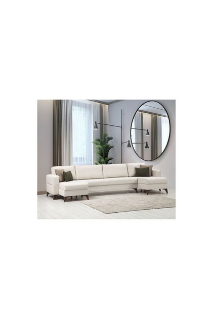 Kristal Dinlenme+2+dinlenme Köşe Takımı Bej